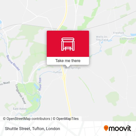 Shuttle Street, Tufton map
