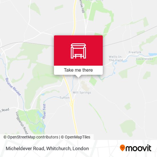 Micheldever Road, Whitchurch map