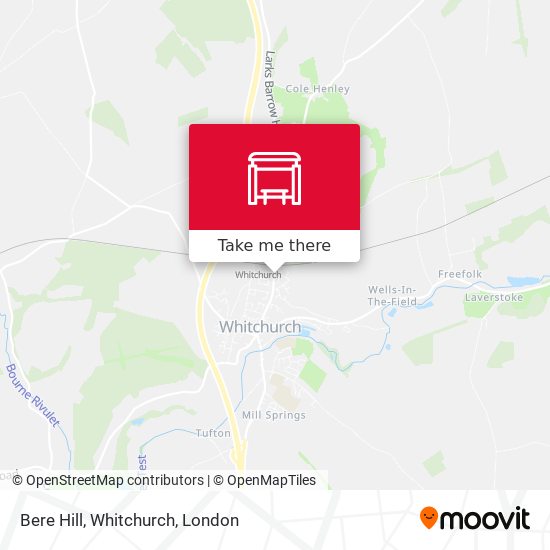 Bere Hill, Whitchurch map