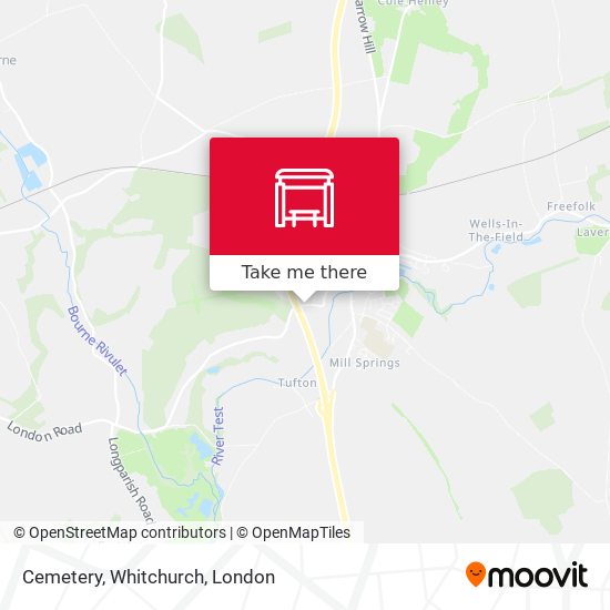 Cemetery, Whitchurch map