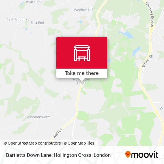 Bartletts Down Lane, Hollington Cross map