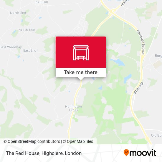 The Red House, Highclere map