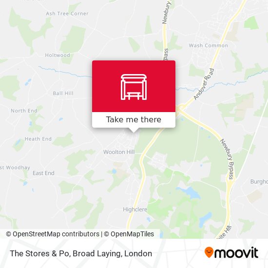 The Stores & Po, Broad Laying map
