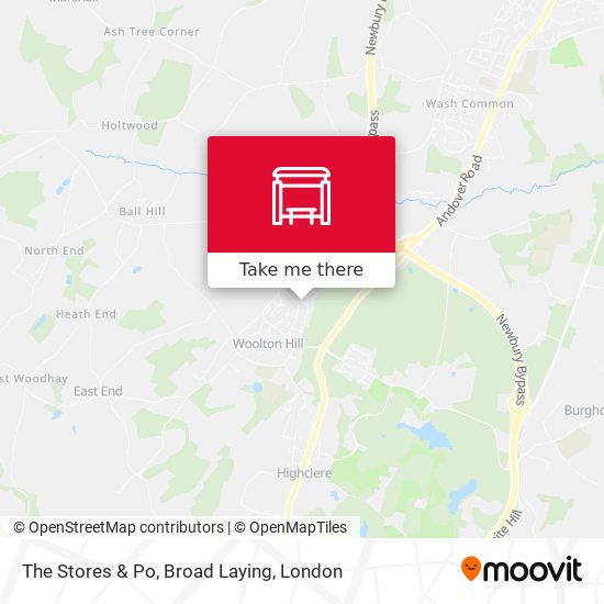 The Stores & Po, Broad Laying map