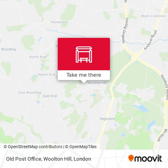 Old Post Office, Woolton Hill map
