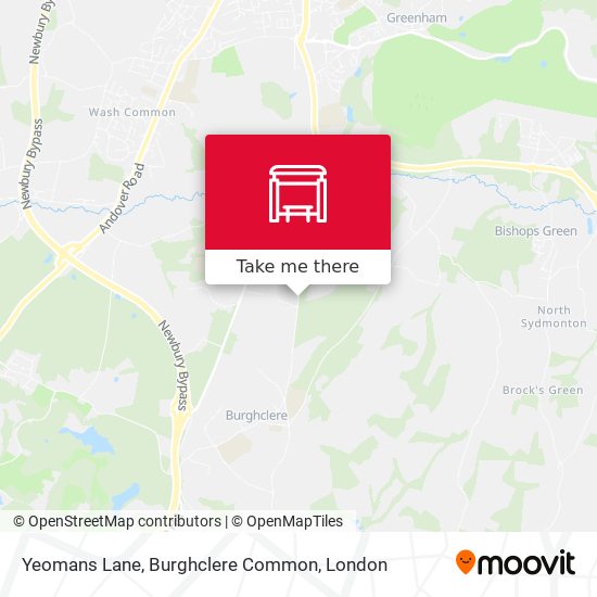Yeomans Lane, Burghclere Common map