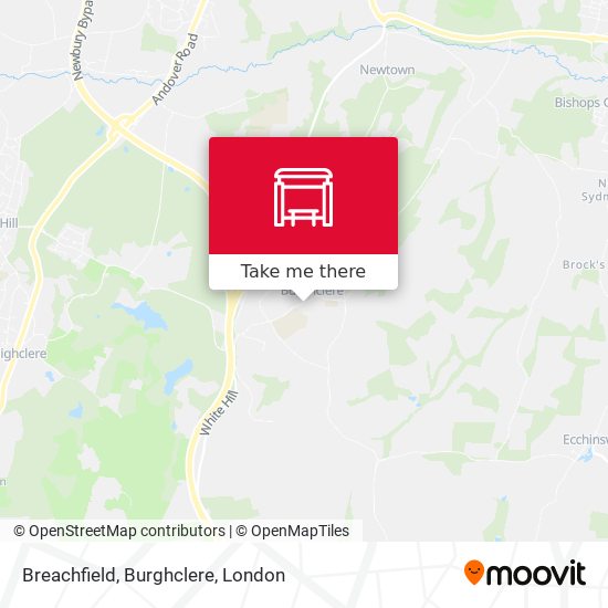 Breachfield, Burghclere map