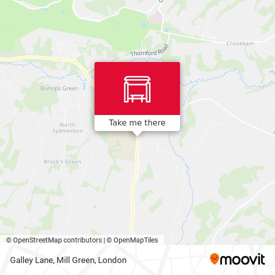 Galley Lane, Mill Green map