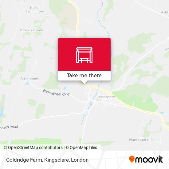 Coldridge Farm, Kingsclere map