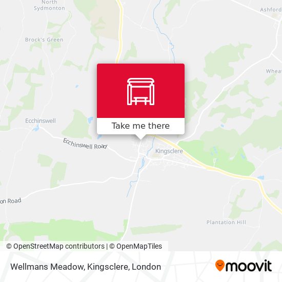 Wellmans Meadow, Kingsclere map