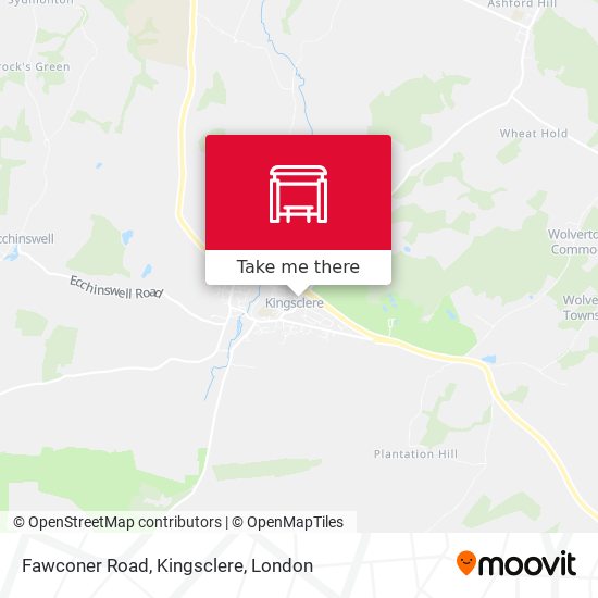 Fawconer Road, Kingsclere map