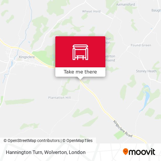 Hannington Turn, Wolverton map