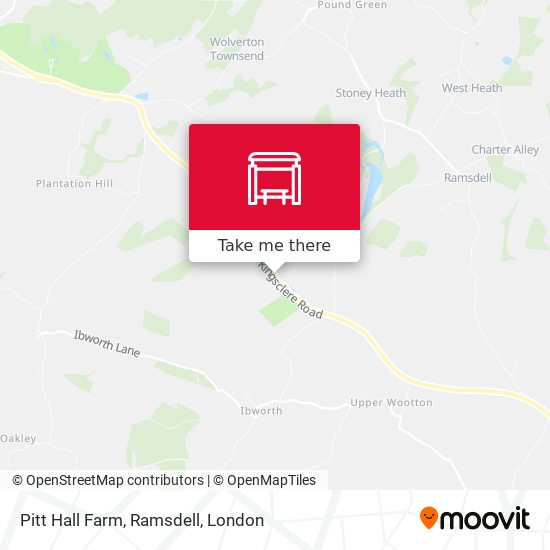 Pitt Hall Farm, Ramsdell map