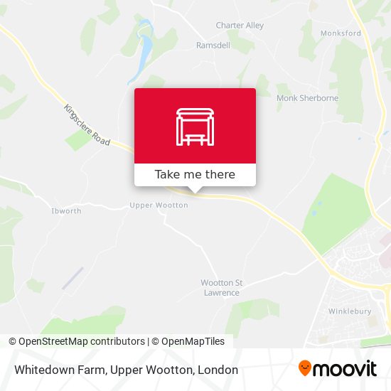 Whitedown Farm, Upper Wootton map