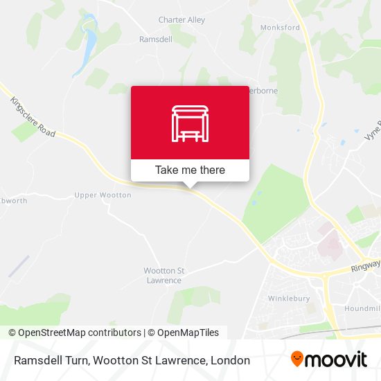 Ramsdell Turn, Wootton St Lawrence map