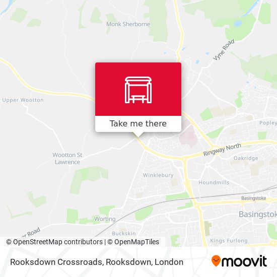 Rooksdown Crossroads, Rooksdown map