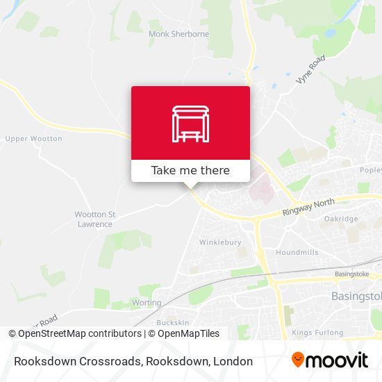 Rooksdown Crossroads, Rooksdown map