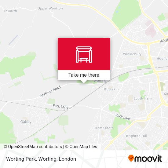 Worting Park, Worting map