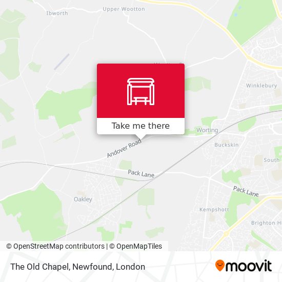 The Old Chapel, Newfound map