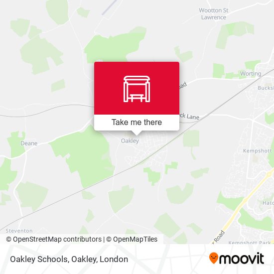 Oakley Schools, Oakley map