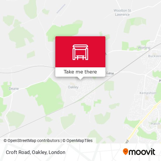 Croft Road, Oakley map