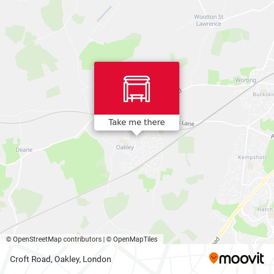 Croft Road, Oakley map