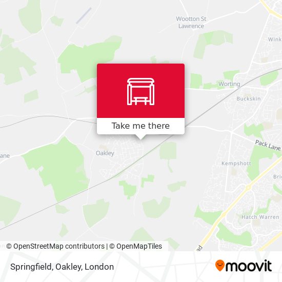 Springfield, Oakley map