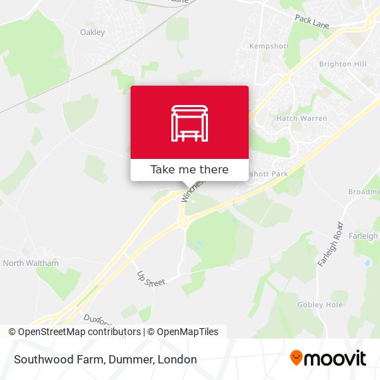 Southwood Farm, Dummer map