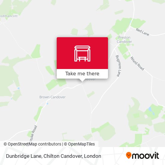 Dunbridge Lane, Chilton Candover map