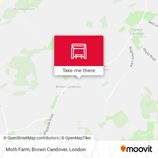 Moth Farm, Brown Candover map