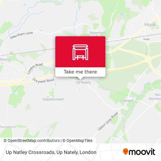 Up Natley Crossroads, Up Nately map