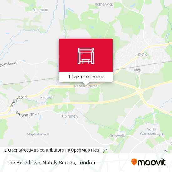 The Baredown, Nately Scures map
