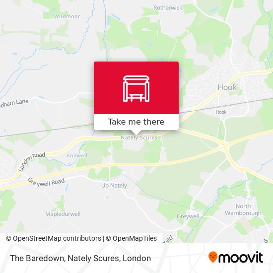 The Baredown, Nately Scures map