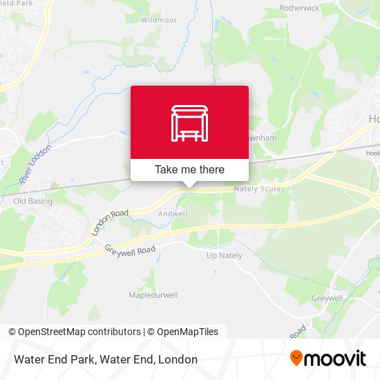 Water End Park, Water End map