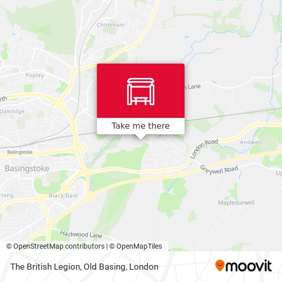 The British Legion, Old Basing map