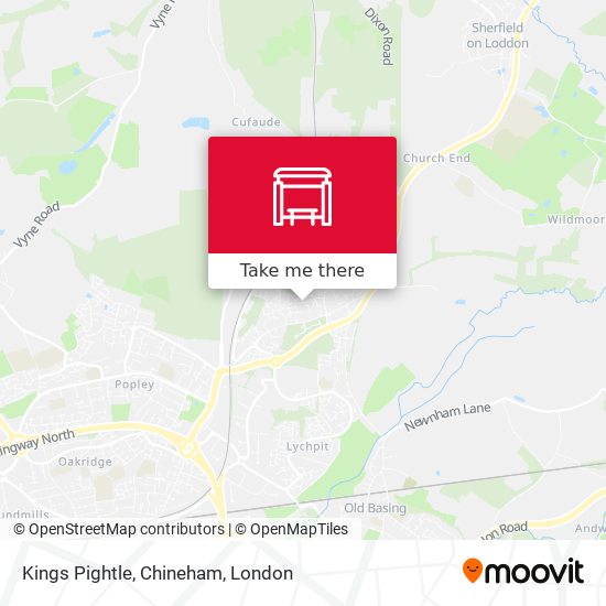 Kings Pightle, Chineham map