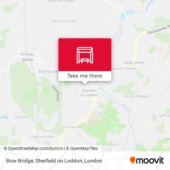 Bow Bridge, Sherfield on Loddon map
