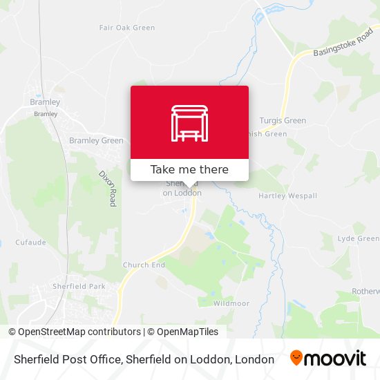 Sherfield Post Office, Sherfield on Loddon map