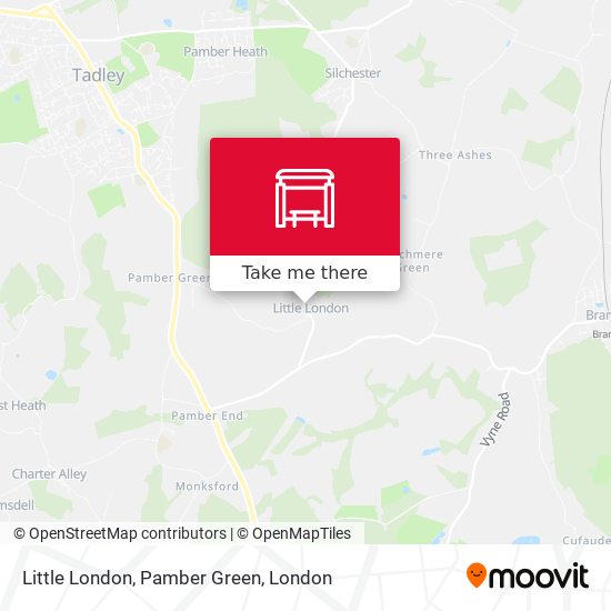 Little London, Pamber Green map