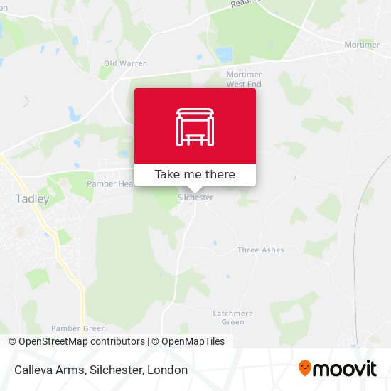 Calleva Arms, Silchester map