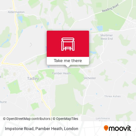 Impstone Road, Pamber Heath map