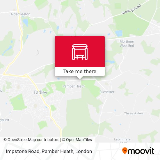 Impstone Road, Pamber Heath map