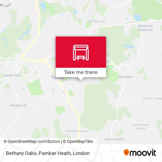 Bethany Oaks, Pamber Heath map