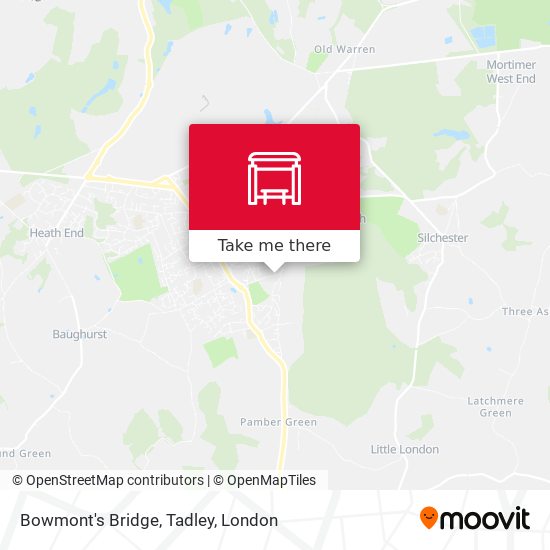 Bowmont's Bridge, Tadley map