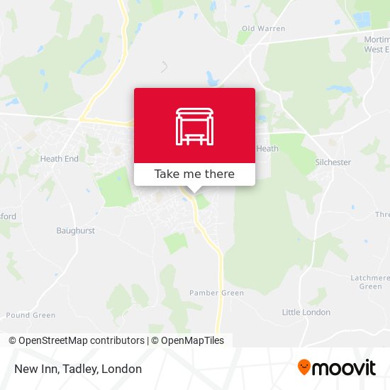 New Inn, Tadley map