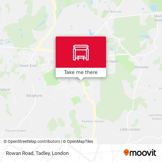 Rowan Road, Tadley map