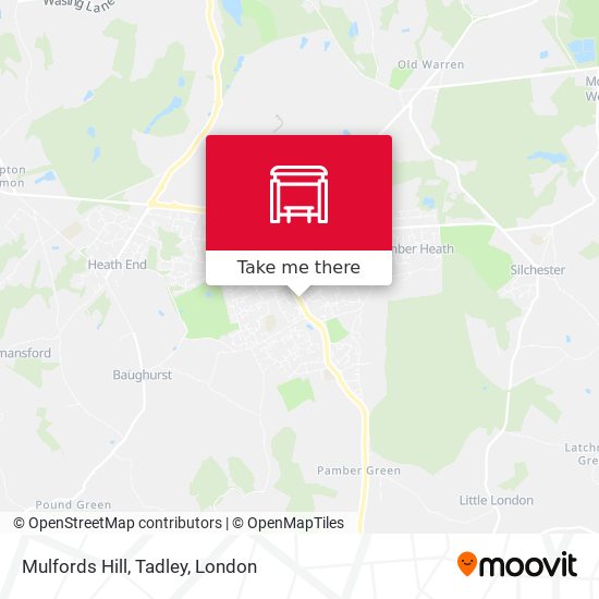 Mulfords Hill, Tadley map