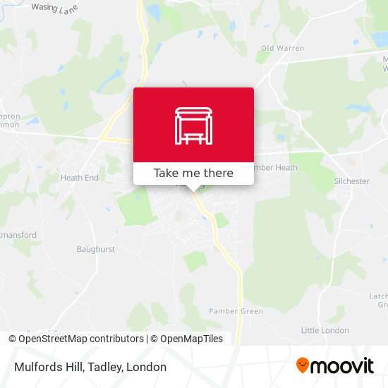 Mulfords Hill, Tadley map