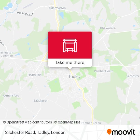 Silchester Road, Tadley map