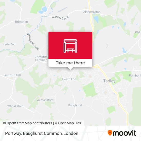Portway, Baughurst Common map
